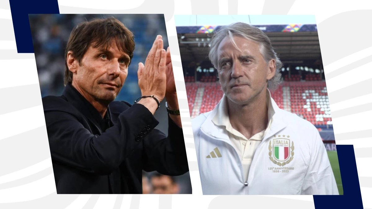Conte e Mancini in lotta per il posto da nuovo CT dell'Italia