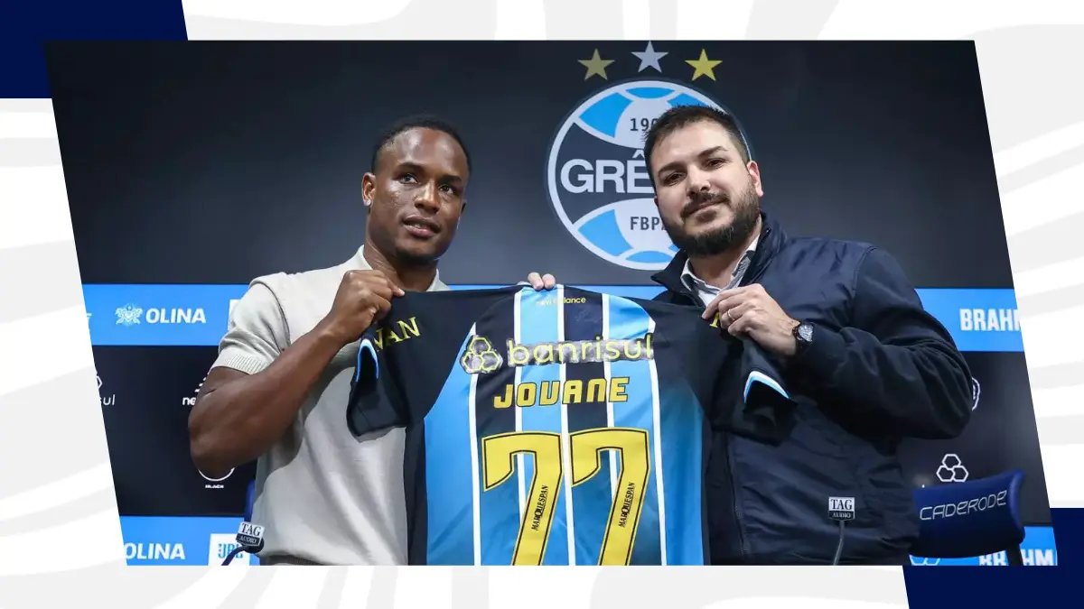 Jovane Cabral apresentado no Grêmio