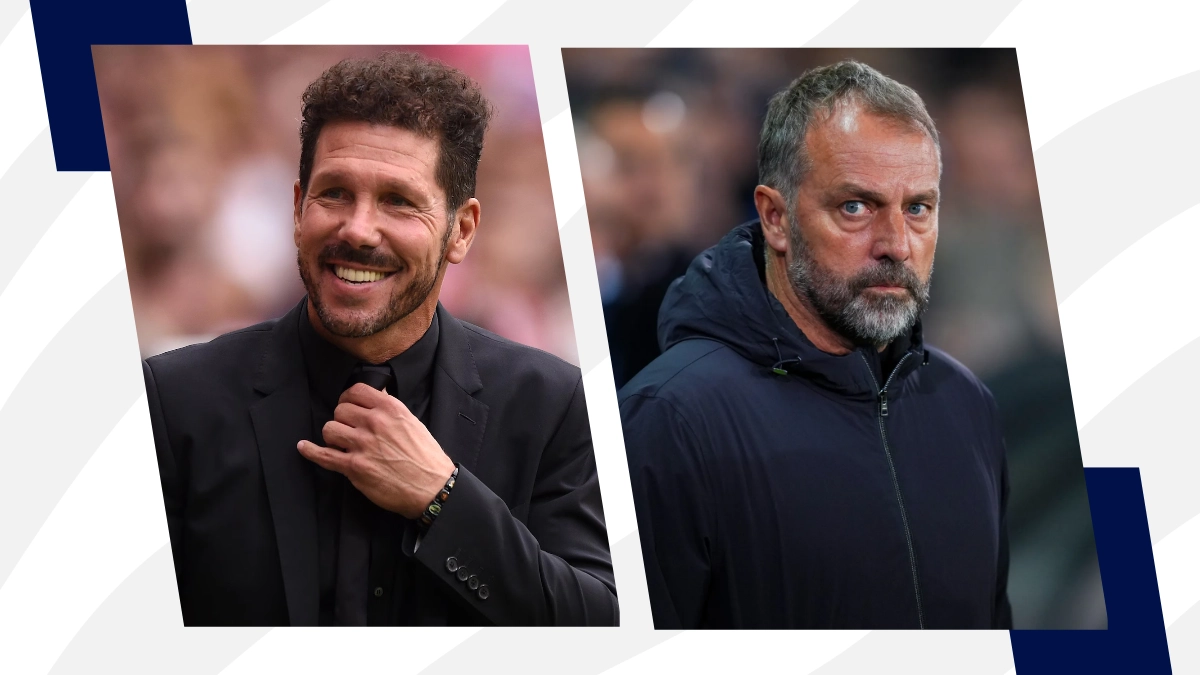 Simeone e Flick allenatori di Atletico Madrid e Barcellona