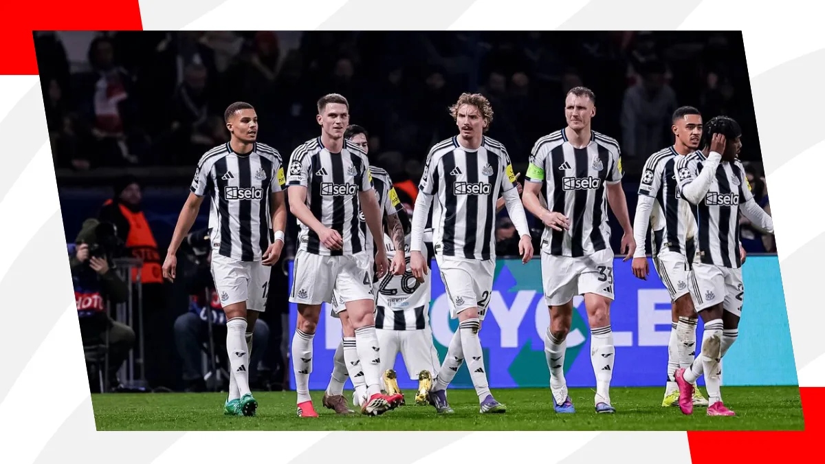 newcastle players regrouping after celebrating