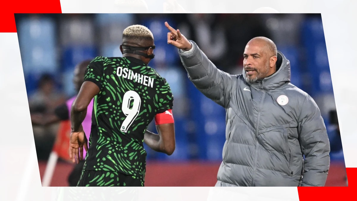 victor osimhen taking instructions from eric chelle