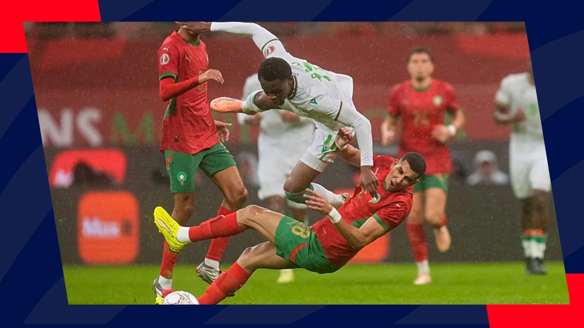 rafiki said ahamada tackled during afcon 2025 opener