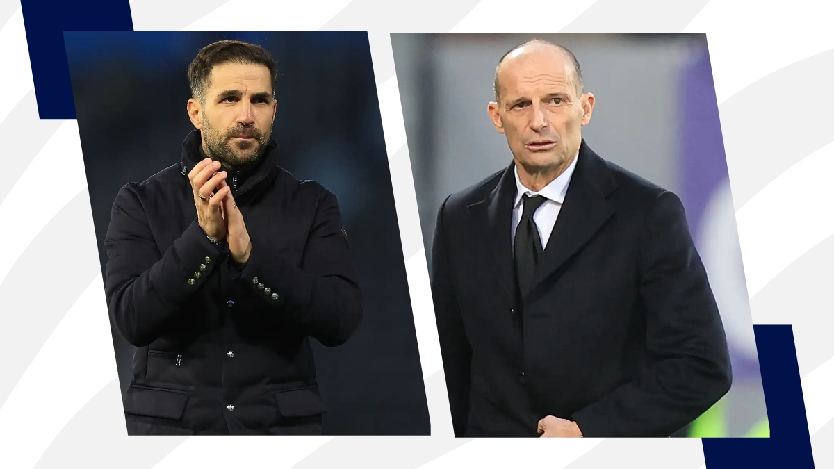 Fabregas e Allegri allenatori di Como e Milan