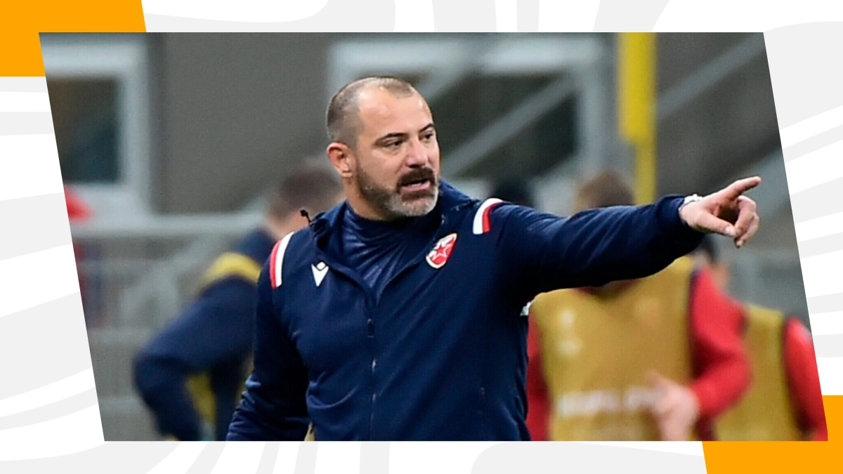 L'allenatore della Stella Rossa Dejan Stankovic