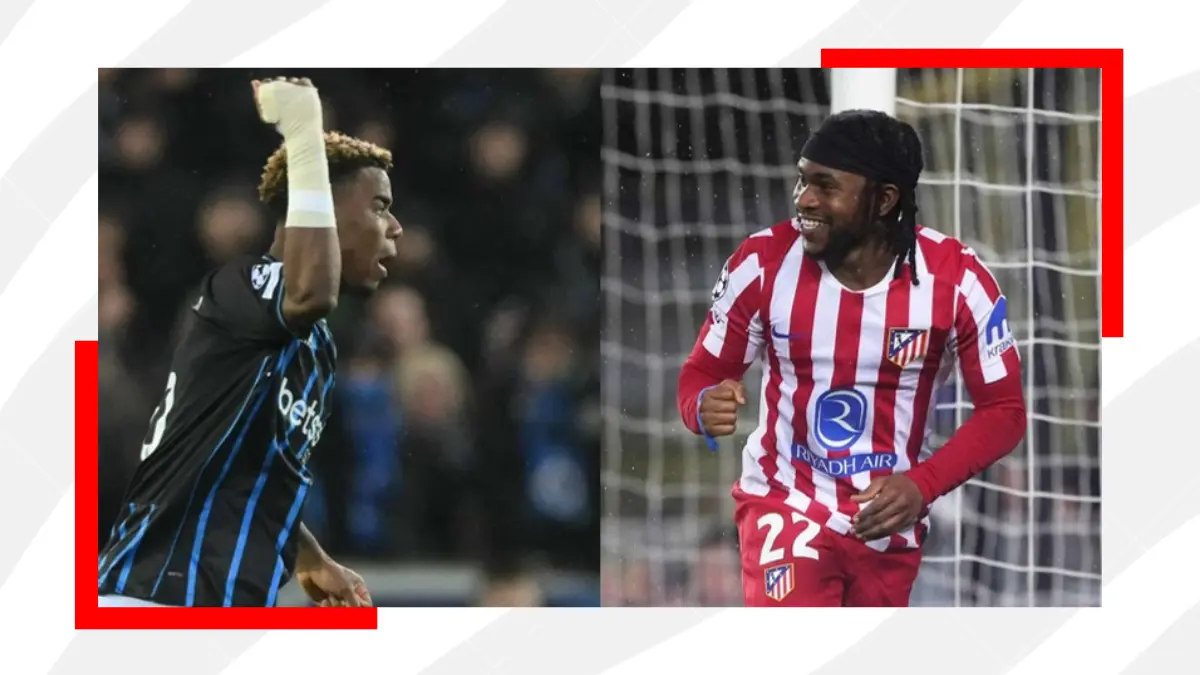 Nigeria’s stars Lookman, Onyedika and Osimhen shine in UCL first leg Knockout Playoffs