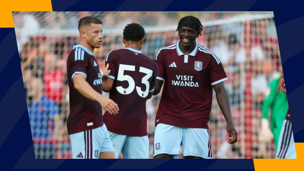 new signing brian madjo celebrates with his teammates