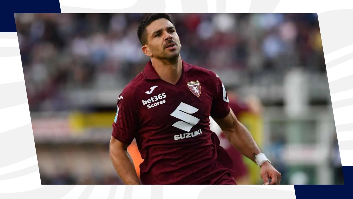 L'attaccante del Torino Simeone