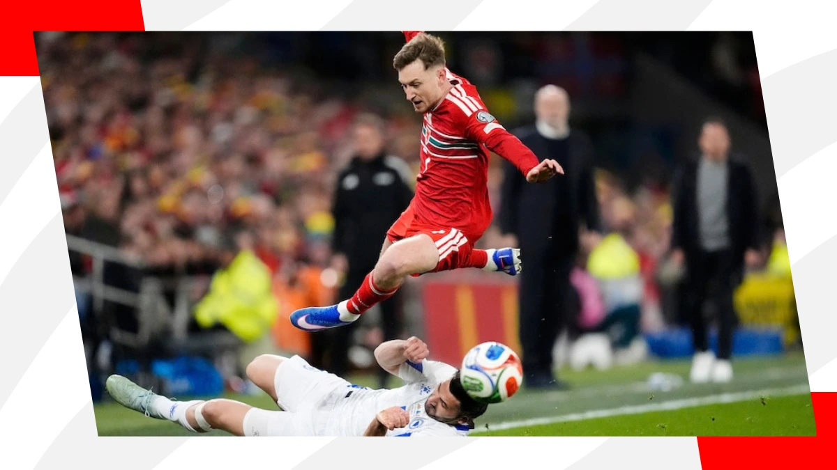 david brooks hurdles an opposition player's tackle