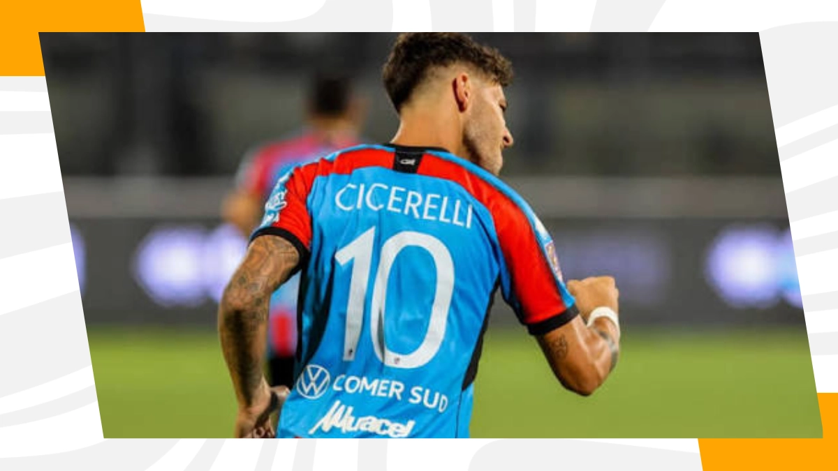 Il giocatore del Catania Cicerelli