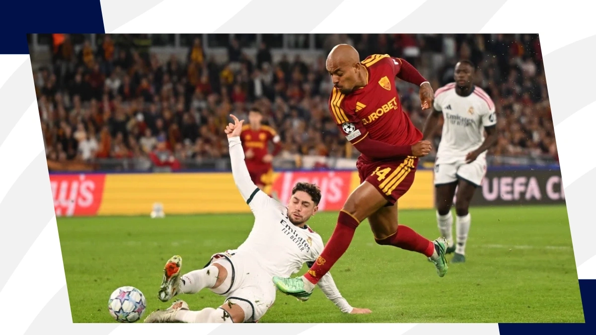 Malen shoots vs Real Madrid