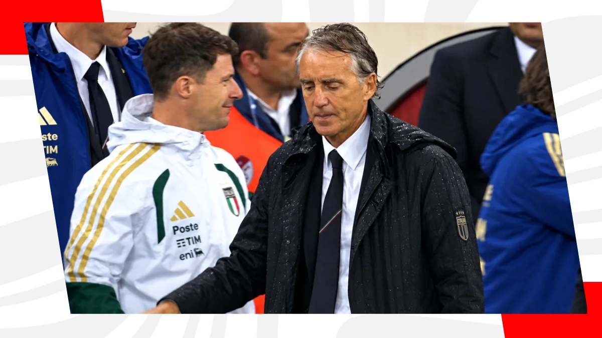 Roberto Mancini CT dell'Italia che stasera sfida la Francia