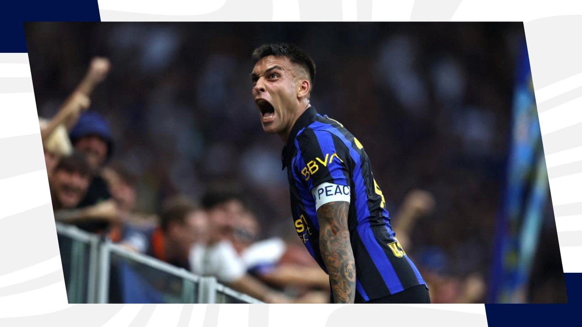 Lautaro Martinez, attaccante dell'Inter che sfida l'Udinese