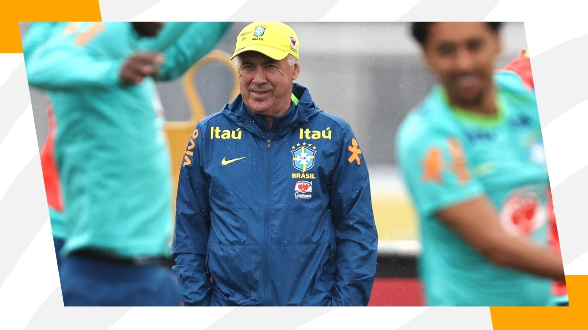 Primer entrenamiento de Ancelotti en Brasil