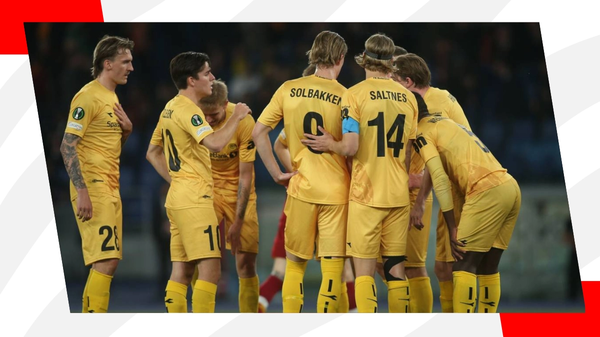 Bodo/Glimt players celebrate