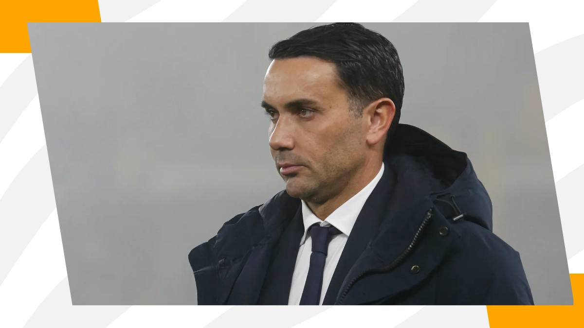 L'allenatore dell'Atalanta Raffaele Palladino