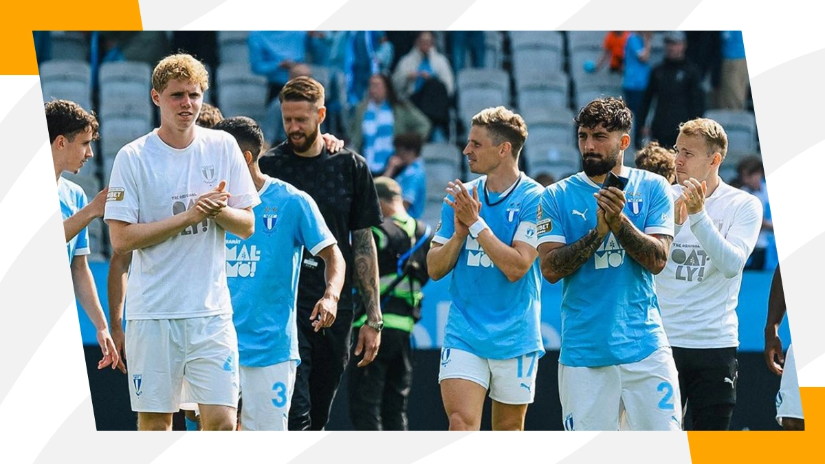 Malmo FF players after a match