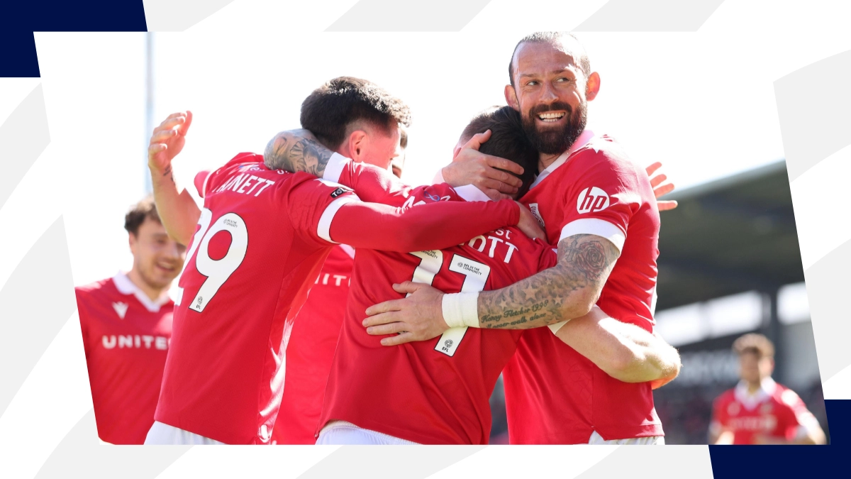 Wrexham players celebrate