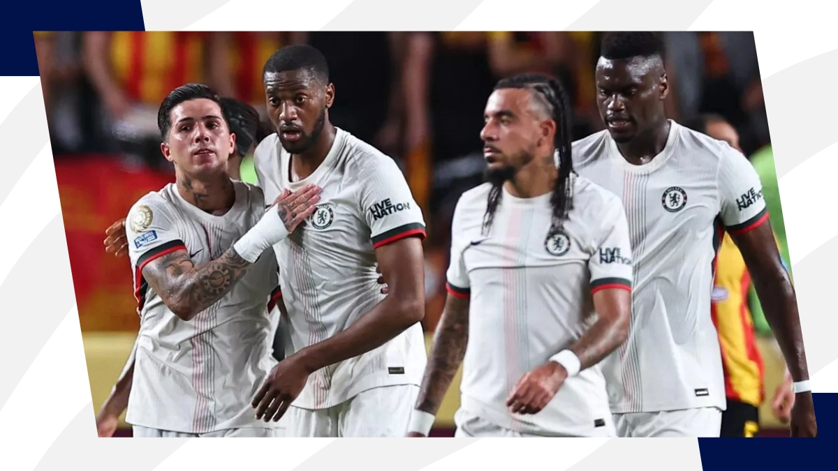 Chelsea players celebrate