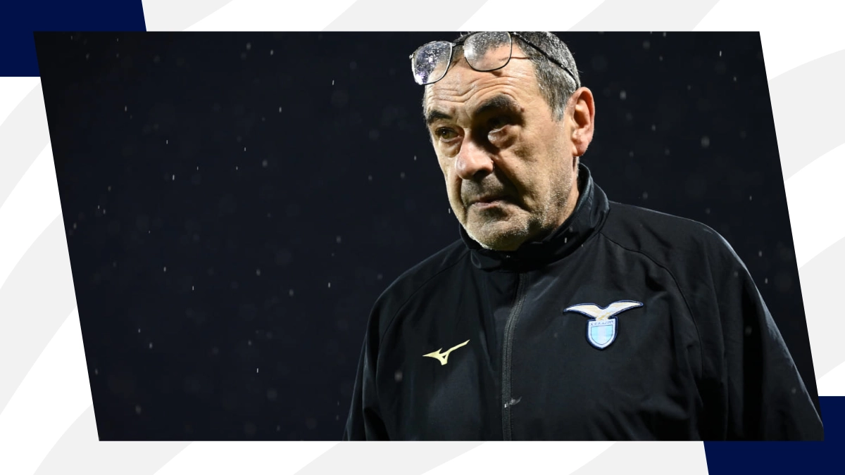 El entrenador de la Lazio, Maurizio Sarri