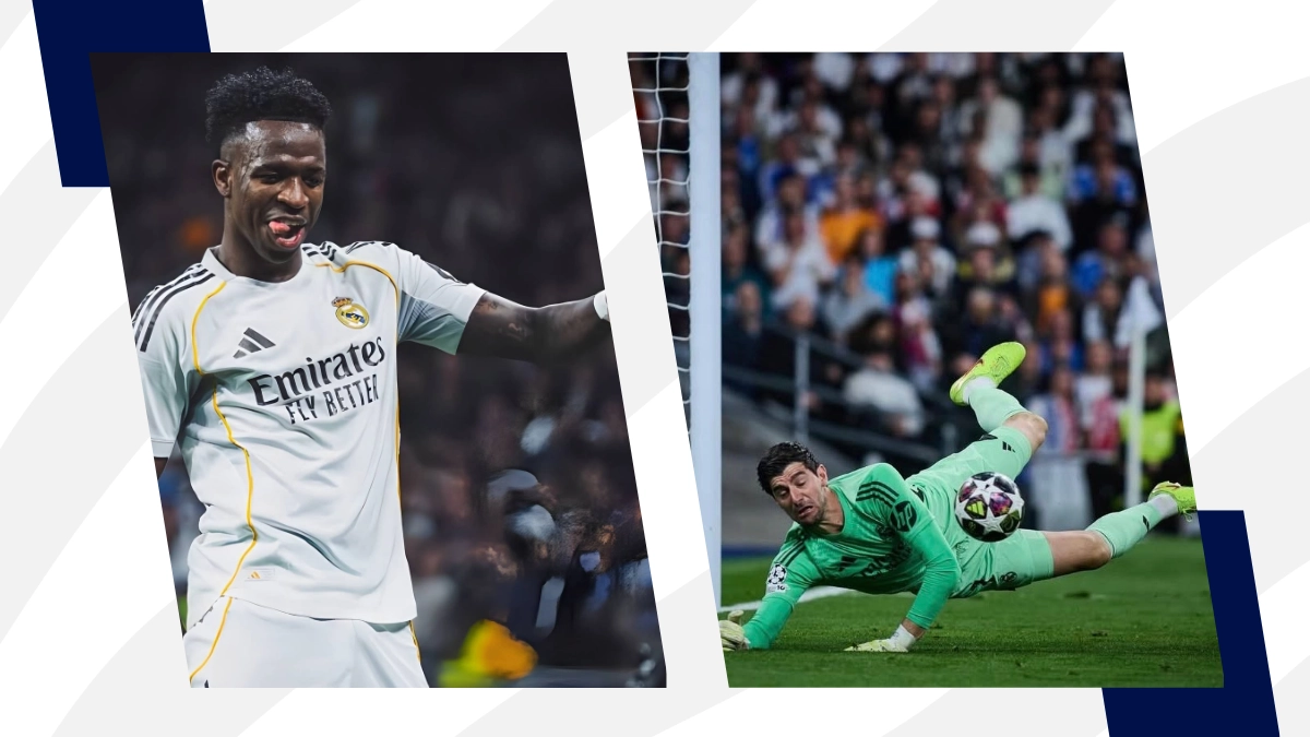 Courtois y Vinicius Jr, las figuras del Real Madrid