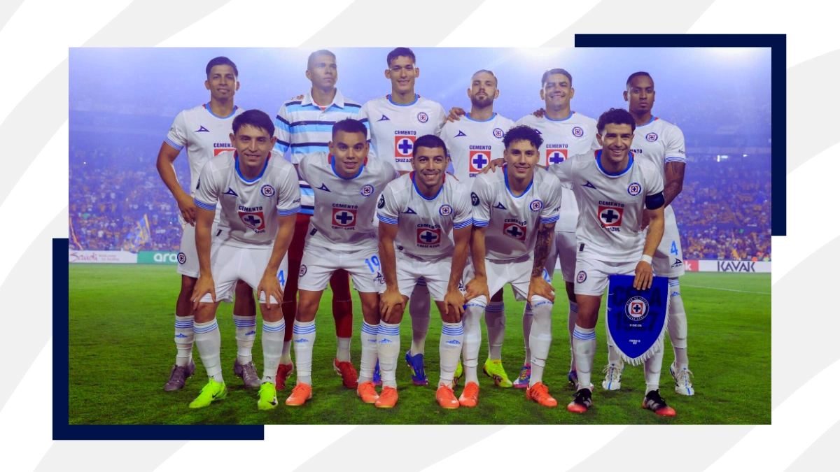 Cruz Azul formación en el partido anterior