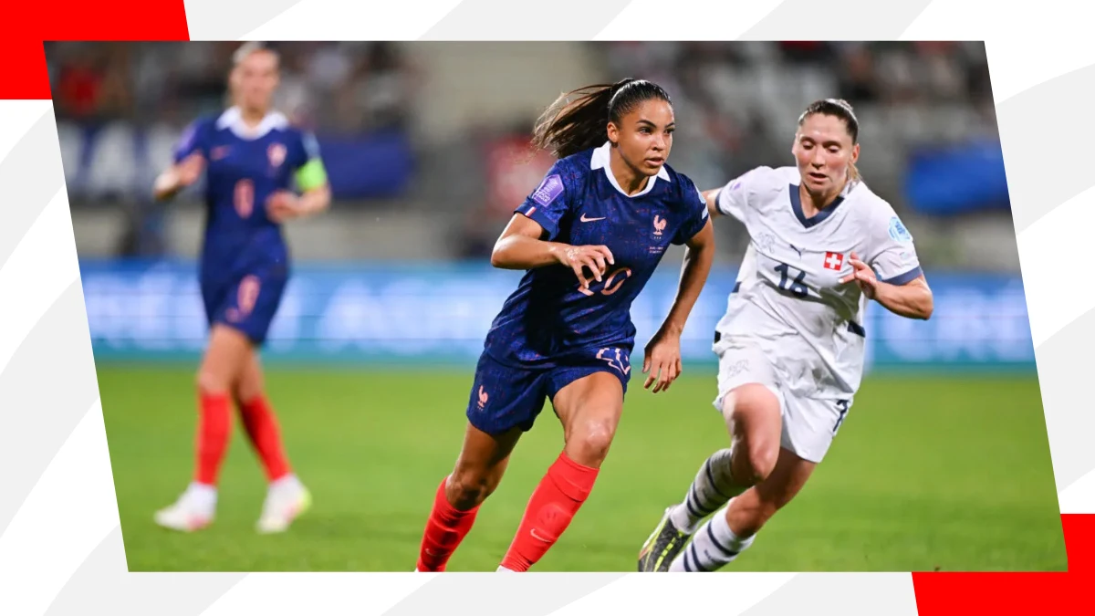 delphine cascarino racing with the ball