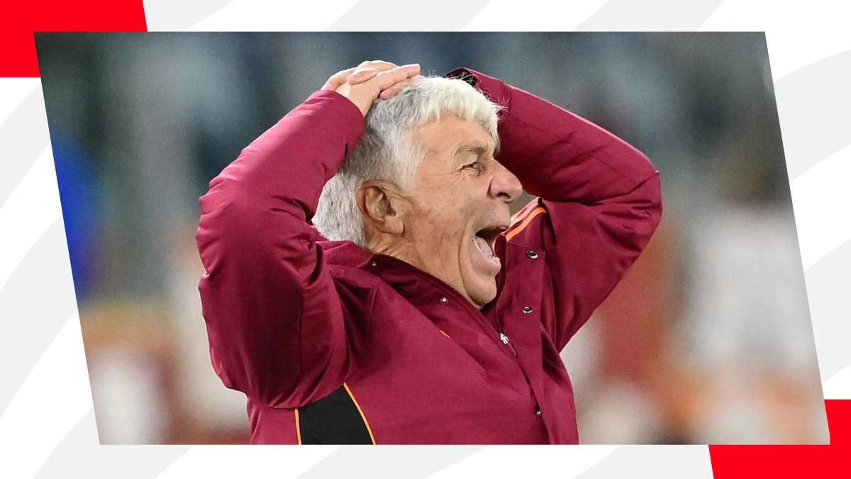 L'allenatore della Roma Gasperini