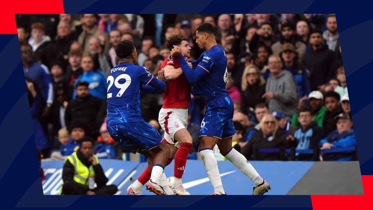 A heated match between Forest and Chelsea