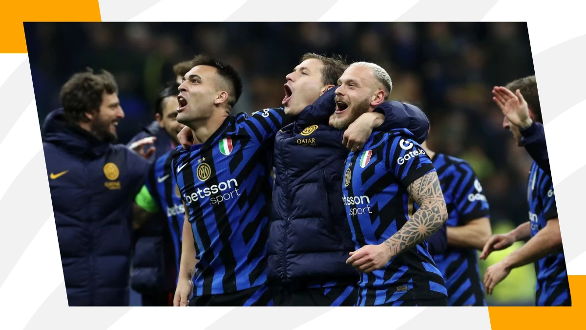 Inter Milan celebrating