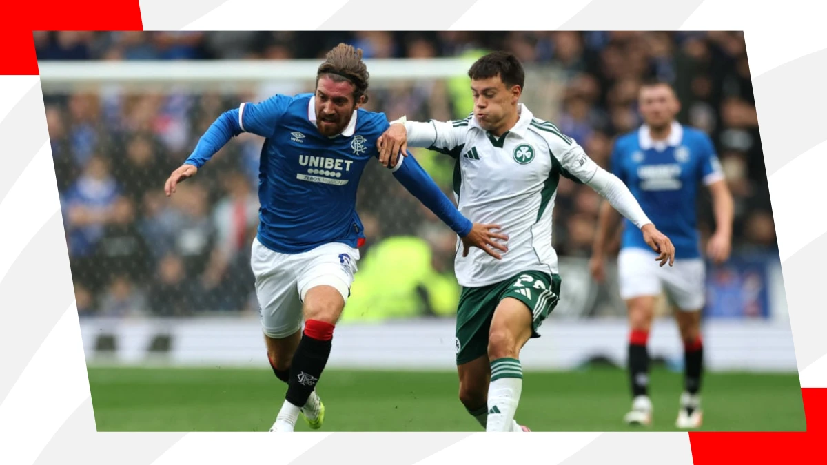 joe rothwell challenging for the ball