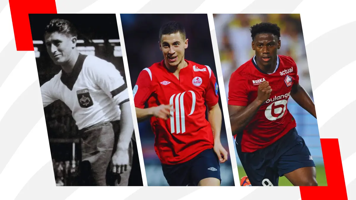 Jean Baratte - Eden Hazard - Jonathan David - LOSC Lille