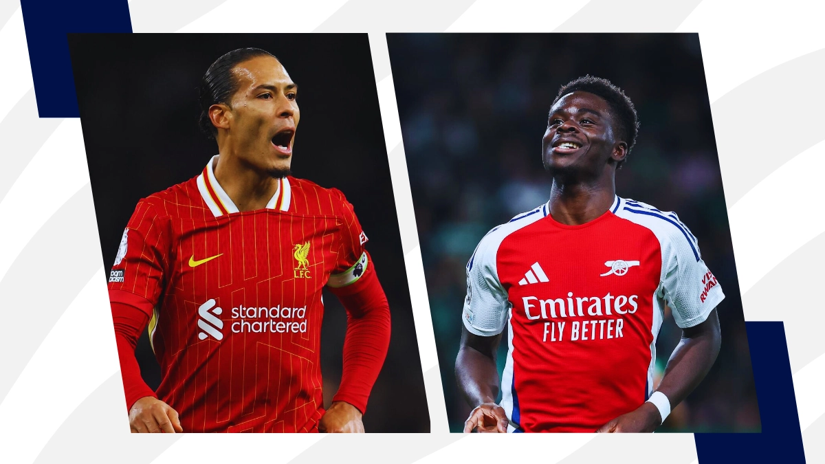 Van Dijk y Bukayo Saka