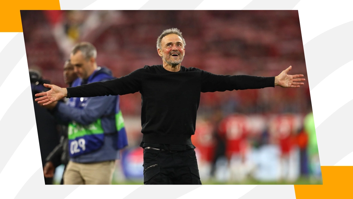 Luís Enrique, entrenador del PSG que busca la segunda Champions League consecutiva.