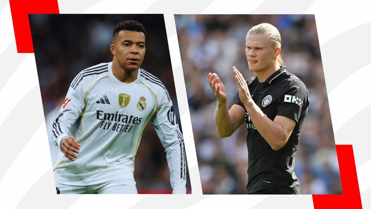 image Mbappé faces Haaland in a clash of strikers in Real Madrid vs Manchester City