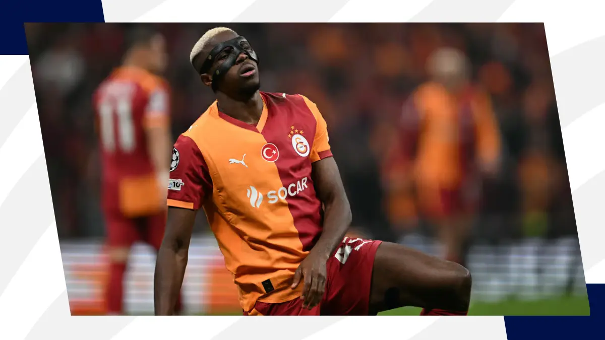 image Football: Galatasaray sweat over Victor Osimhen fitness after star striker suffers injury while playing for Nigeria