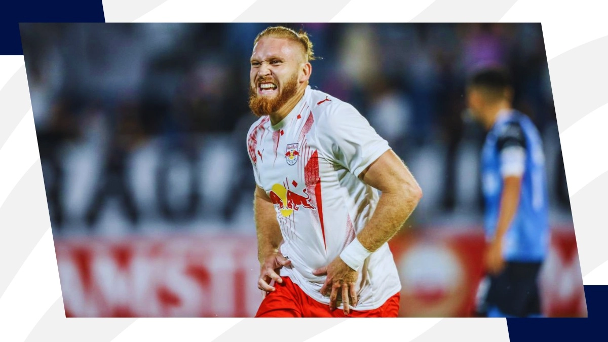 Isidro Pitta, uno de los goleadores del Bragantino en el año