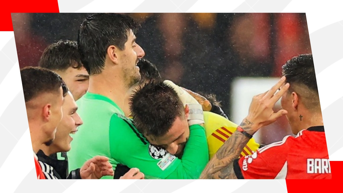 Thibaut Courtois y Anatoliy Trubin