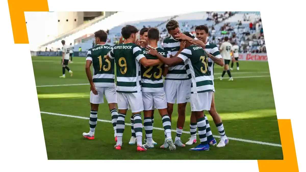 Sporting oleia a máquina contra o Strasbourg no Algarve