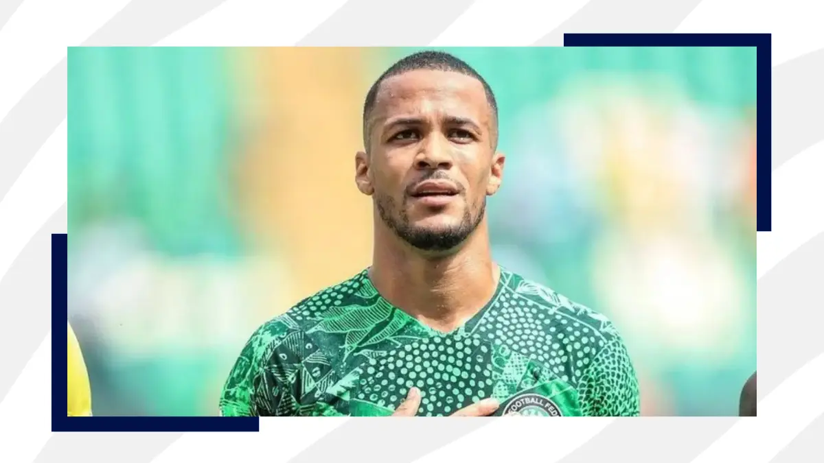 image Football: Nigeria captain William Troost-Ekong ‘retires’ from international football