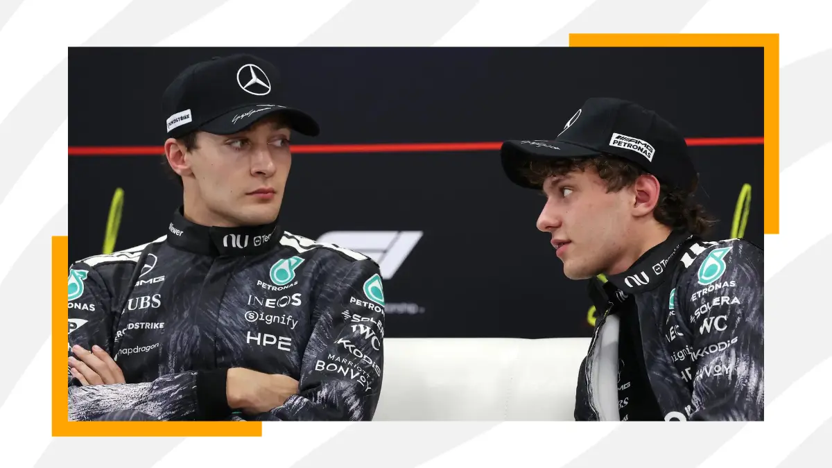 image Russell vs. Antonelli: The 66-Point Title Gap In Focus Ahead of Bahrain GP