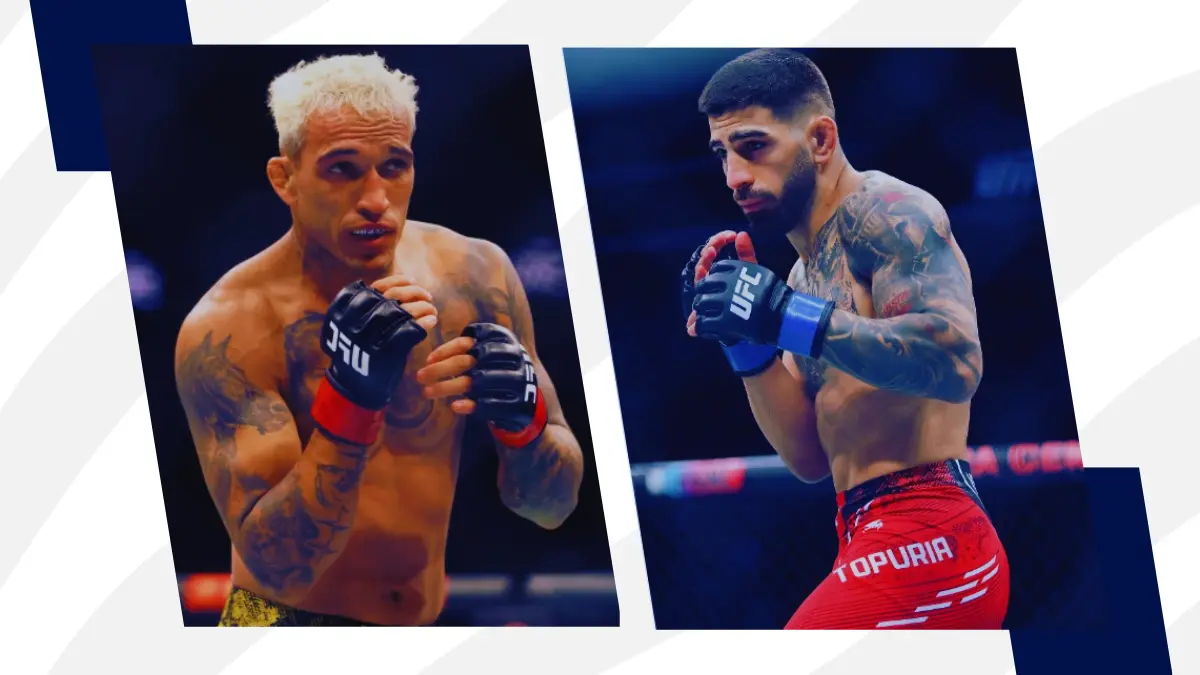 image Os pontos-chave da luta Ilia Topuria x Charles Oliveira no UFC 317