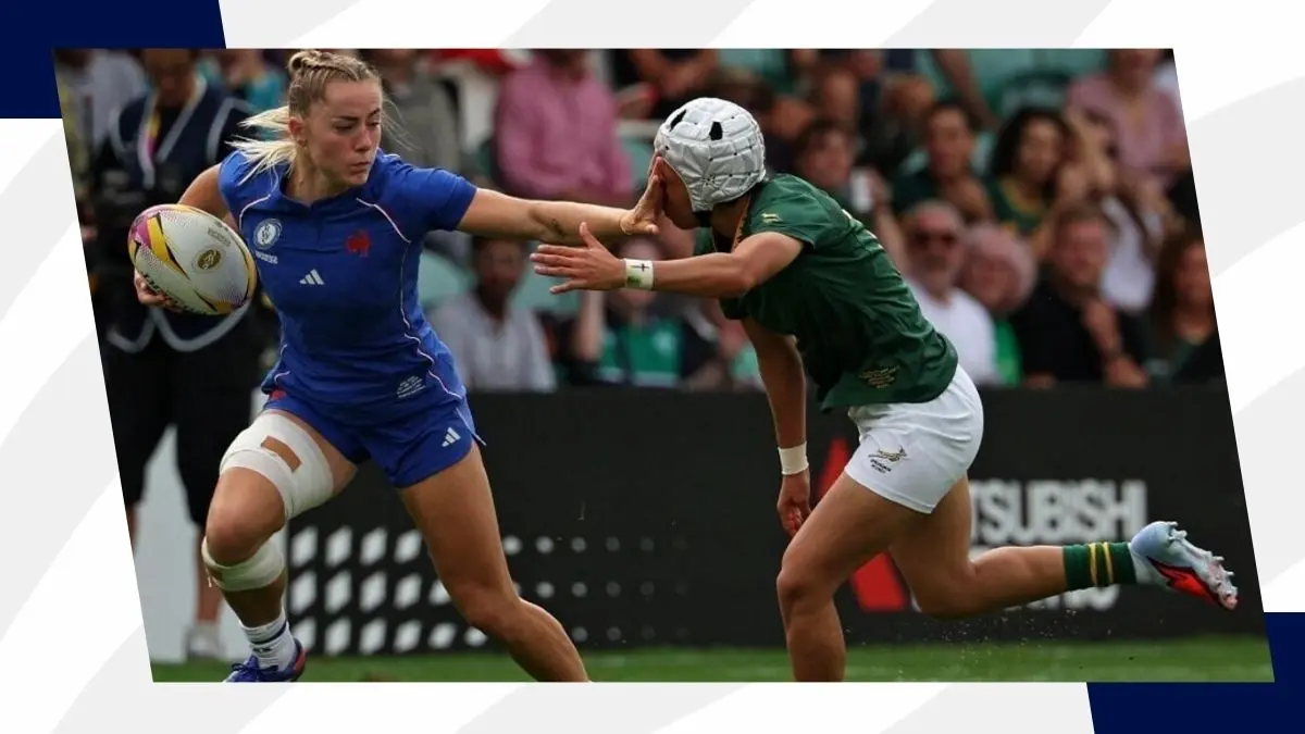 France women's rugby team in action