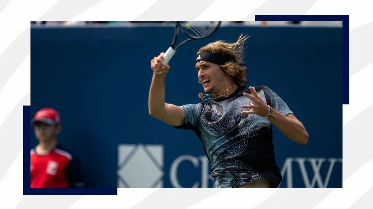 Alexander Zverev playing tennis