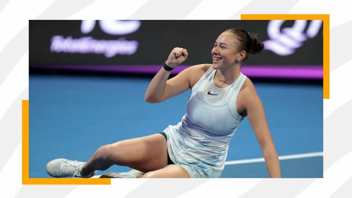 Amanda Anisimova playing tennis