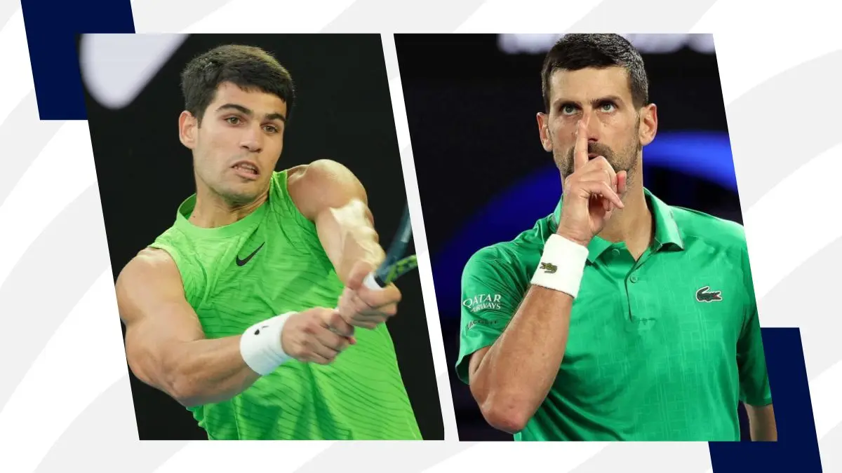 image Finale der Australian Open: Alcaraz und Djokovic im Duell der Generationen