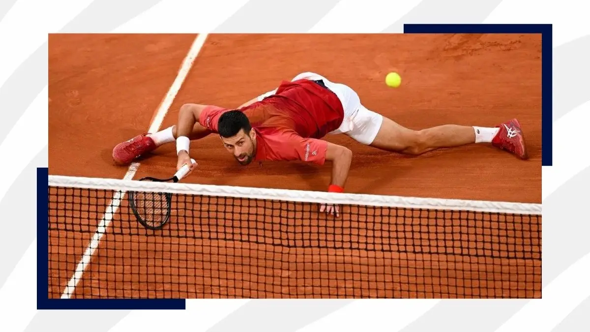 Novak Djokovic playing tennis