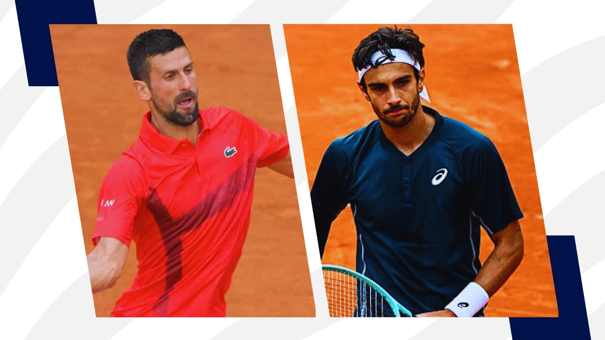Novak Djokovic y Lorenzo Musetti