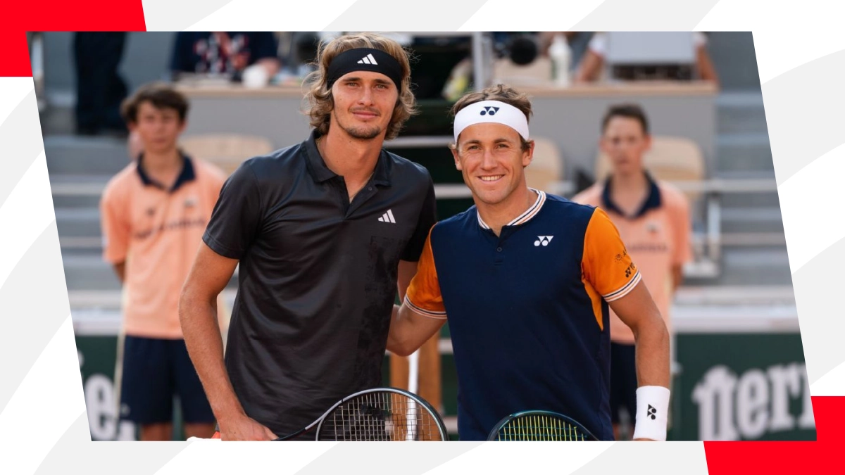 Alexander Zverev y Casper Ruud